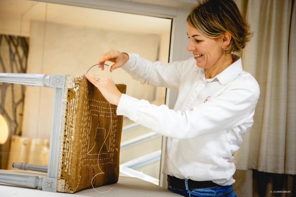 Stéphanie Hallaire en action